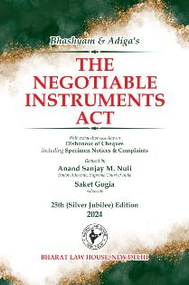  Buy THE NEGOTIABLE INSTRUMENTS ACT